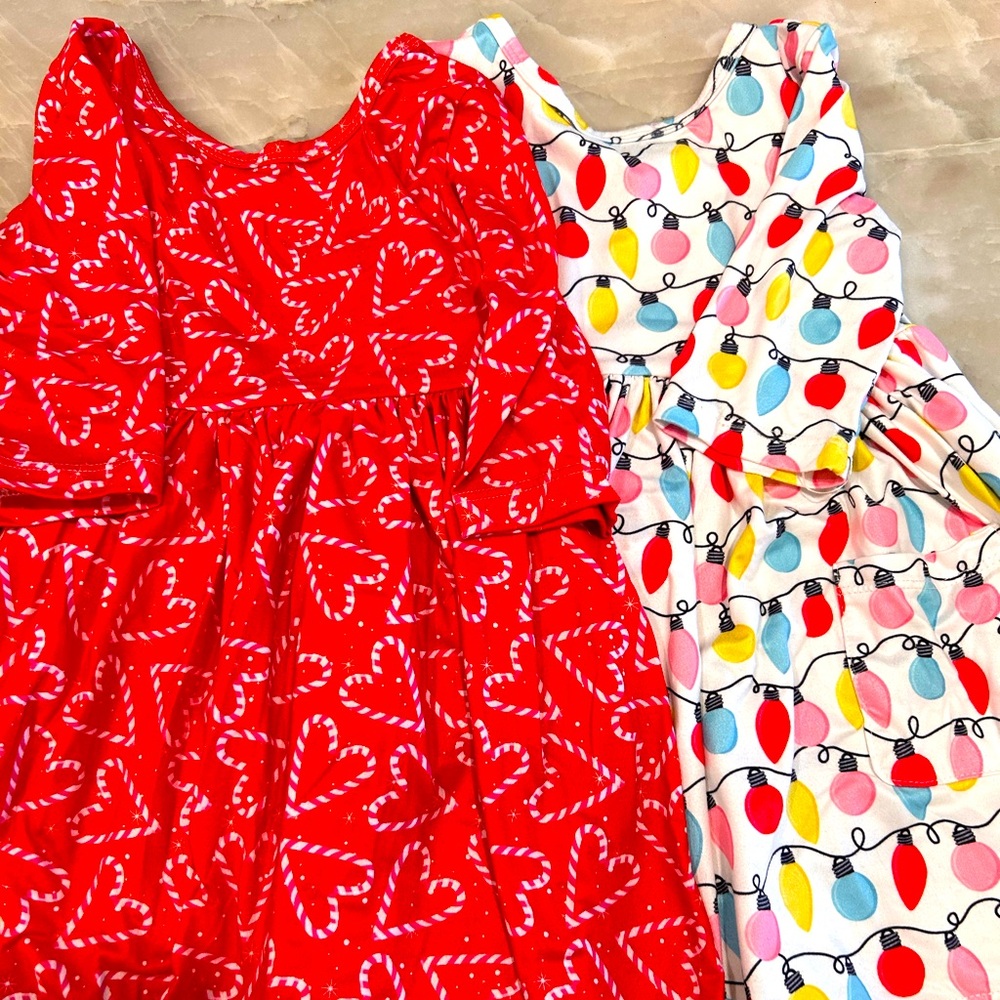 2x Mila & Rose Twirl Holiday Dresses